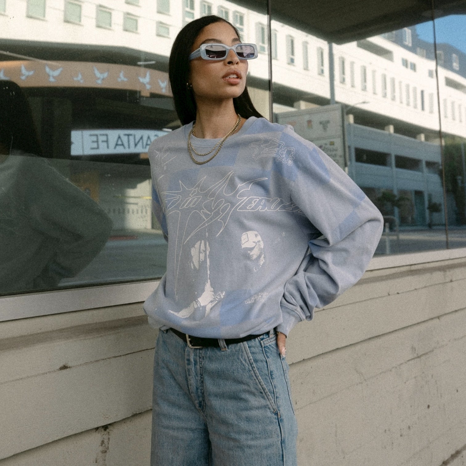 Lost In Heaven Checkered Longsleeve - Chase Atlantic US